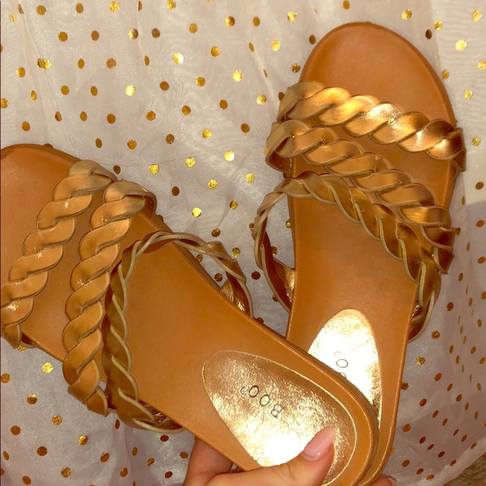 Gold sandals